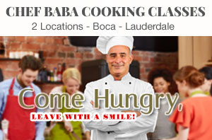 Order E-Gift Cards for chef baba cooking classes - Palm Beach County,  FL