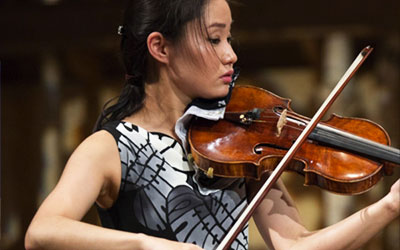 Sayaka Shoji, violinist performs with the Cleveland Orchastra at the Kravis center