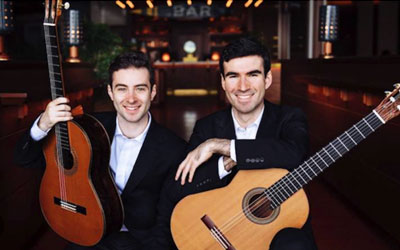 Ziggy & Miles Guitar Duo from Australia performing at Kravis center