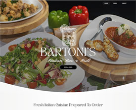 picture of Bartoni's website
