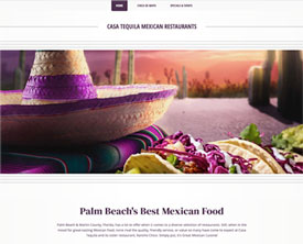 picture of Casa Tequilas website