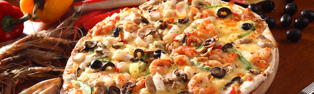 beautiful picture of our gourmet pizza